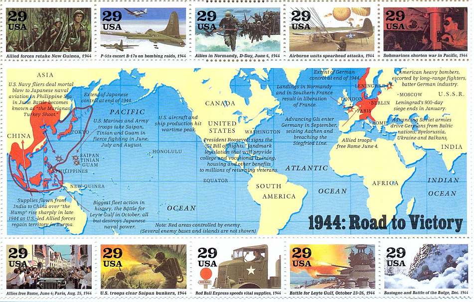 Weltkarte 1944