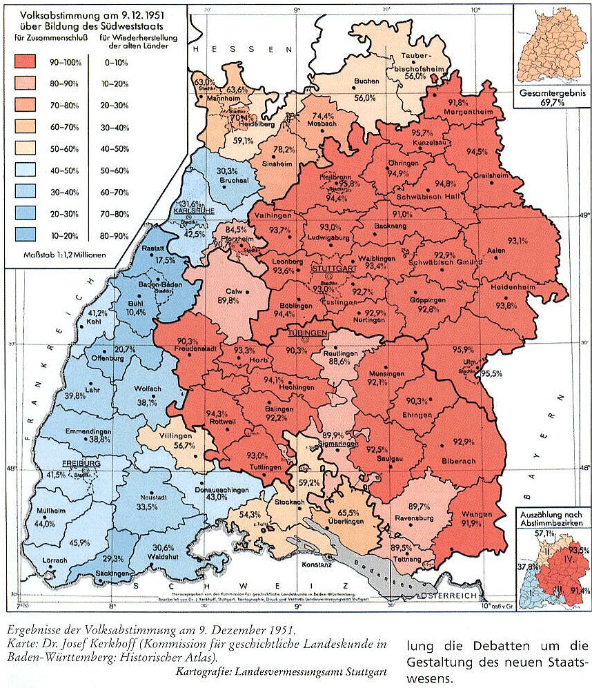 Abstimmung 1951 Baden+Wrttemberg